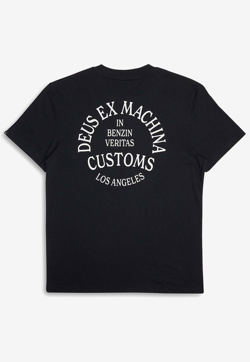 Deus Ex Machina Crossroad Short-Sleeved T-shirt DMS241663CBLACK