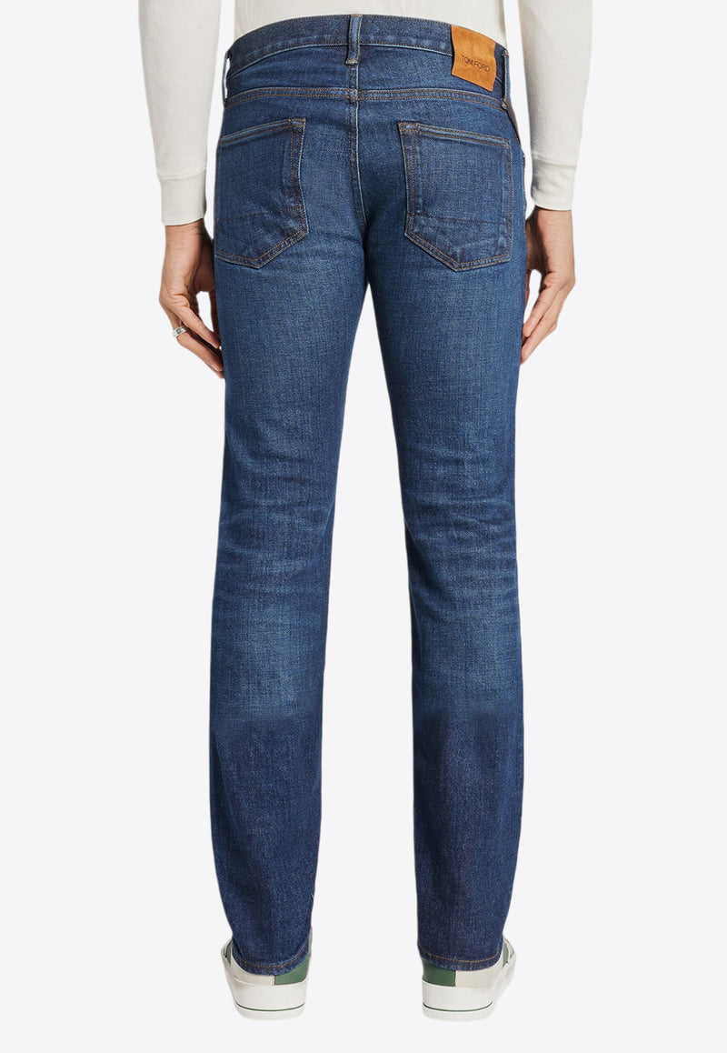 Tom Ford Straight-Leg Jeans DPH001-DMC050F24 HB795 Blue