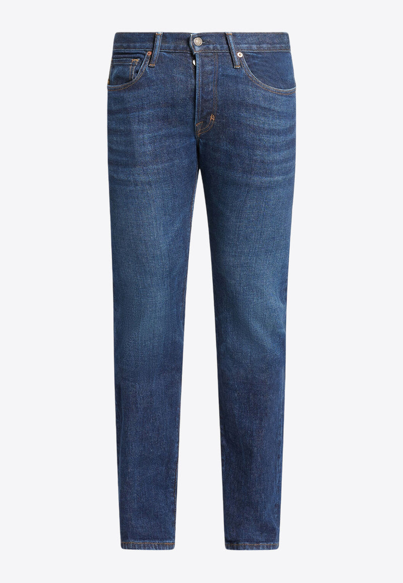 Tom Ford Straight-Leg Jeans DPH001-DMC050F24 HB795 Blue