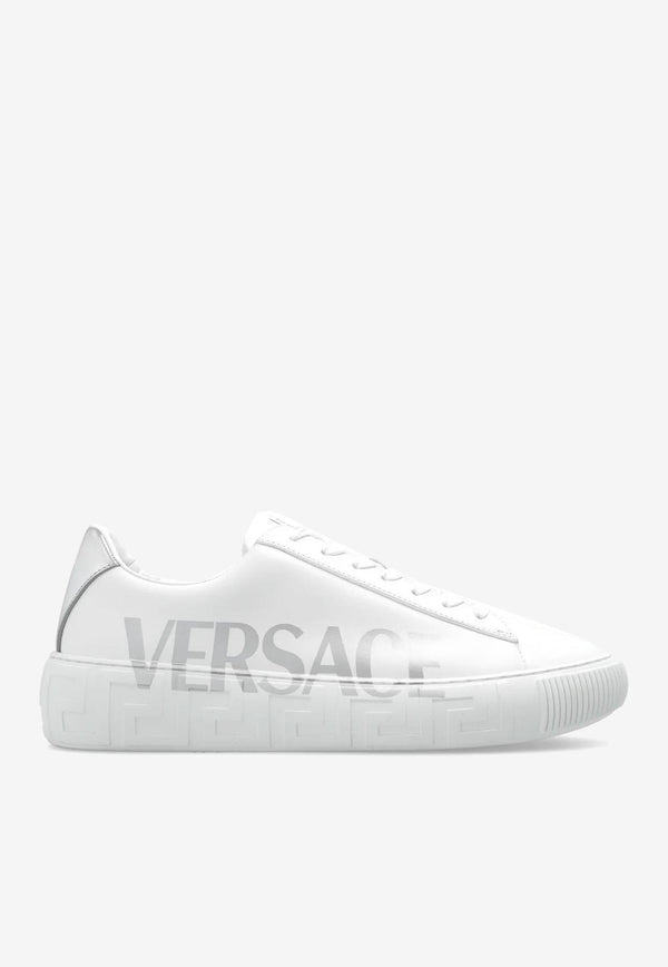 Versace Logo Low-Top Sneakers DSU8404 1A06574 2W270 White