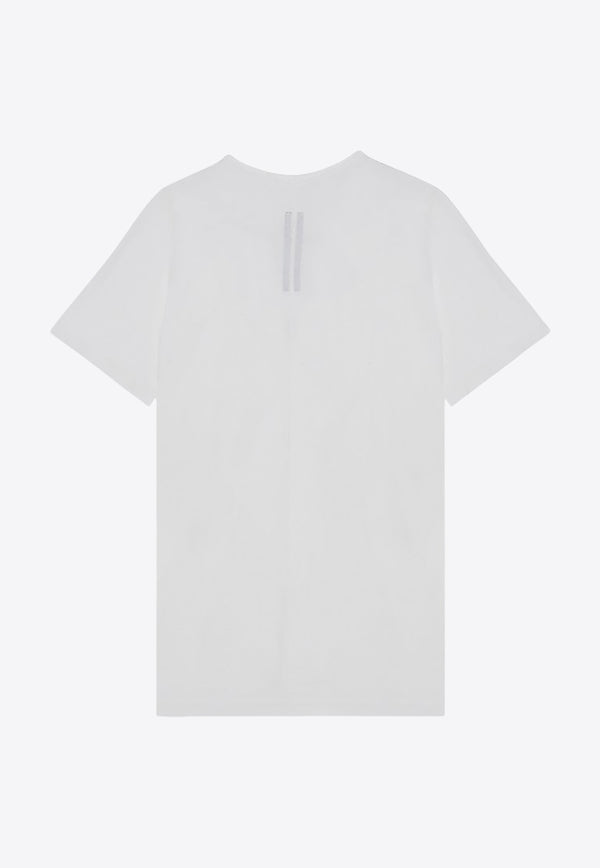 Rick Owens DRKSHDW Logo Print Jersey T-shirt  White DU02D2250RNEP4/P_DARKS-1109