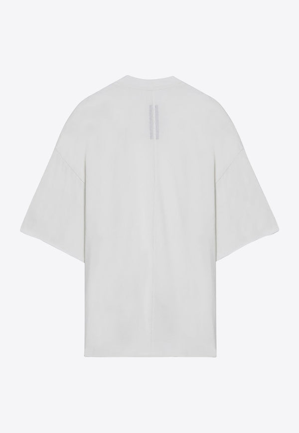 Rick Owens DRKSHDW Basic Crewneck T-shirt White DU02D2259RN/P_DARKS-11