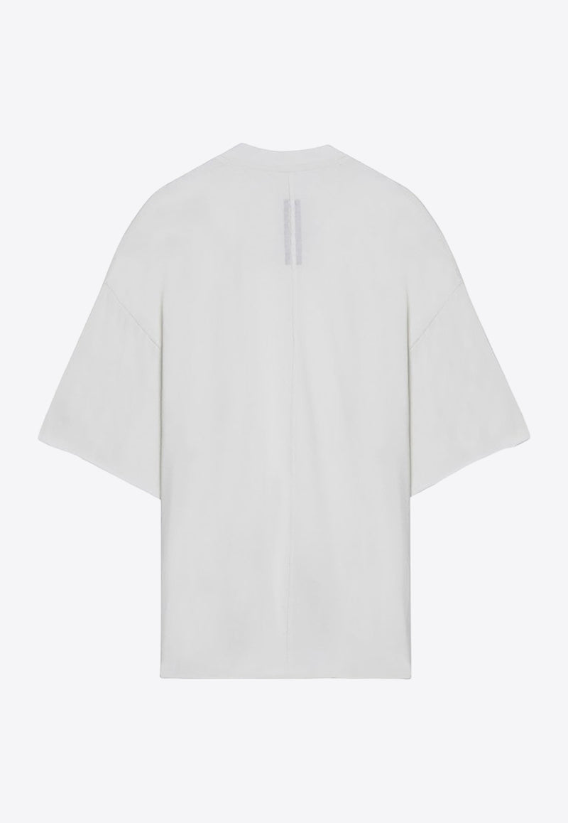 Rick Owens DRKSHDW Basic Crewneck T-shirt White DU02D2259RN/P_DARKS-11