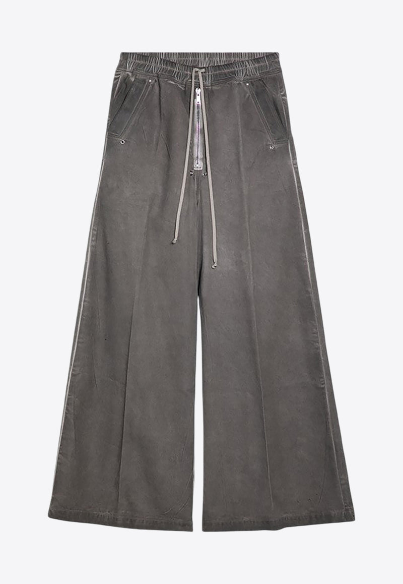 Rick Owens DRKSHDW Geth Belas Wide-Leg Pants Gray DU02D2378DCF/P_DARKS-34