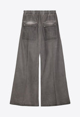 Rick Owens DRKSHDW Geth Belas Wide-Leg Pants Gray DU02D2378DCF/P_DARKS-34