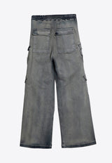 Rick Owens DRKSHDW Double Cargo Jumbo Pants Blue DU02D2398SKY/P_DARKS-46