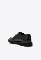 Doucal
s Smooth Leather Derby Shoes Black DU1003VEROUF007/P_DOUCA-NN00