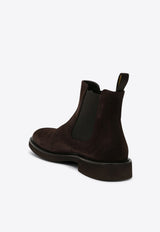 Doucal
s Suede Ankle Boots Brown DU1343GENOUF009/P_DOUCA-TM23