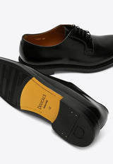 Doucal
s Leather Derby Shoes Black DU1385SIEWUF007/P_DOUCA-NN00