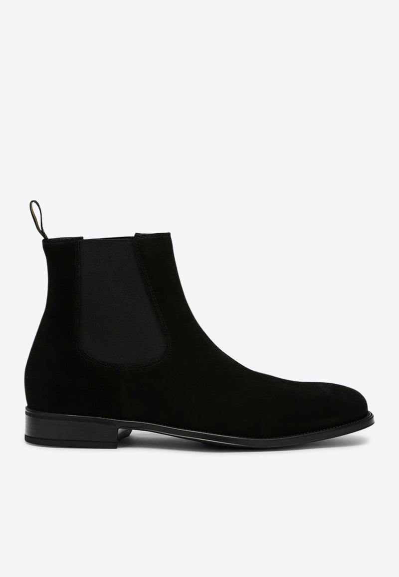 Doucal
s Suede Ankle Boots Black DU1763AUGNUF024/P_DOUCA-NN00