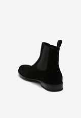 Doucal
s Suede Ankle Boots Black DU1763AUGNUF024/P_DOUCA-NN00