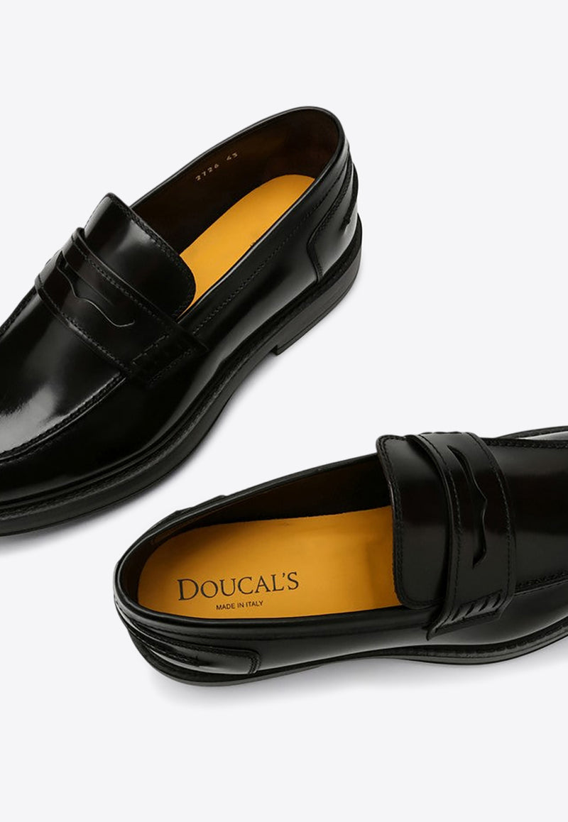 Doucal
s Smooth Leather Penny Loafers Brown DU2726BRUXUF007/P_DOUCA-TM02