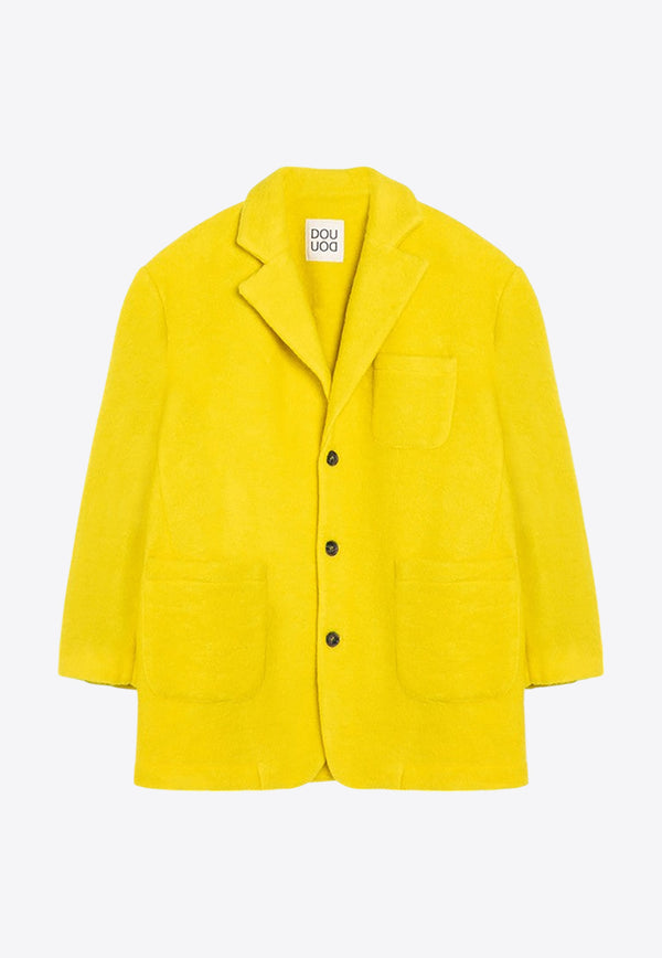 Douuod Kids Girls Single-Breasted Coat Yellow DV2Q04-AE0077/P_DOUD-201