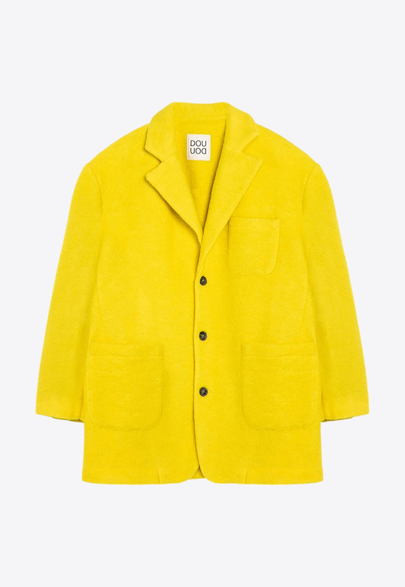 Douuod Kids Girls Single-Breasted Coat Yellow DV2Q04-AE0077/P_DOUD-201