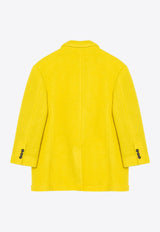 Douuod Kids Girls Single-Breasted Coat Yellow DV2Q04-AE0077/P_DOUD-201