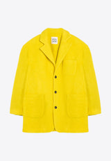 Douuod Kids Girls Single-Breasted Coat Yellow DV2Q04-BE0077/P_DOUD-201