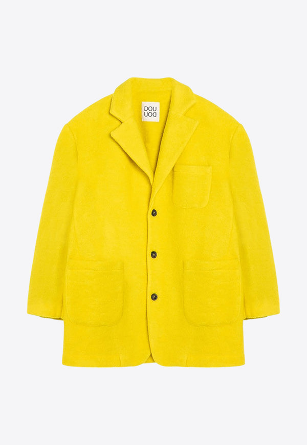 Douuod Kids Girls Single-Breasted Coat Yellow DV2Q04-BE0077/P_DOUD-201