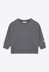 Douuod Kids Girls Logo Patch Sweatshirt Gray DV4P70-BZ2502/P_DOUD-929