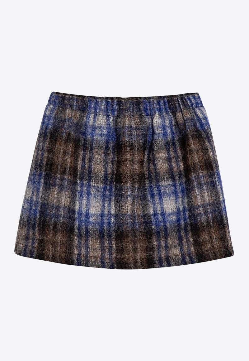 Douuod Kids Girls Checked Mini Skirt Multicolor DV7A71-AE0196/P_DOUD-904BL