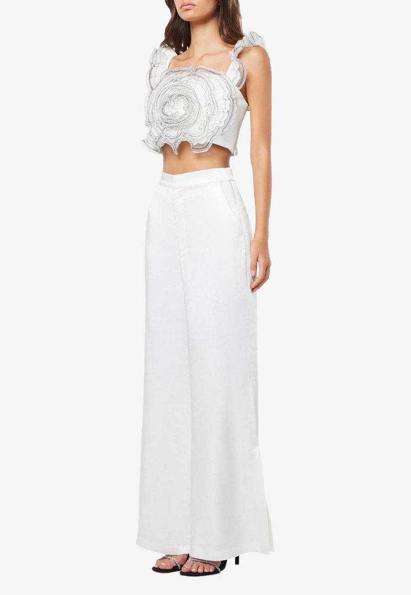 Joviality Ruffled Cropped Top Elliatt E3092318IVORY