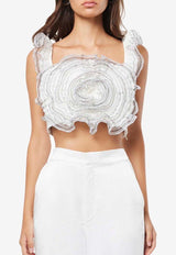 Joviality Ruffled Cropped Top Elliatt E3092318IVORY