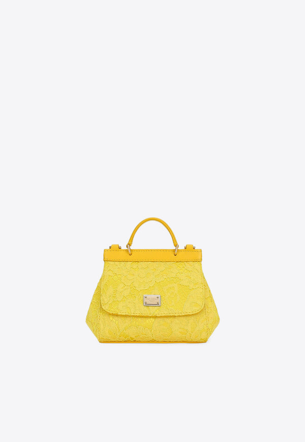 Dolce 
Gabbana Kids Girls Mini Sicily Top Handle Bag EB0003 AB011 80210 Yellow