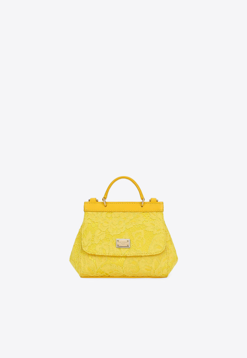 Dolce 
Gabbana Kids Girls Mini Sicily Top Handle Bag EB0003 AB011 80210 Yellow