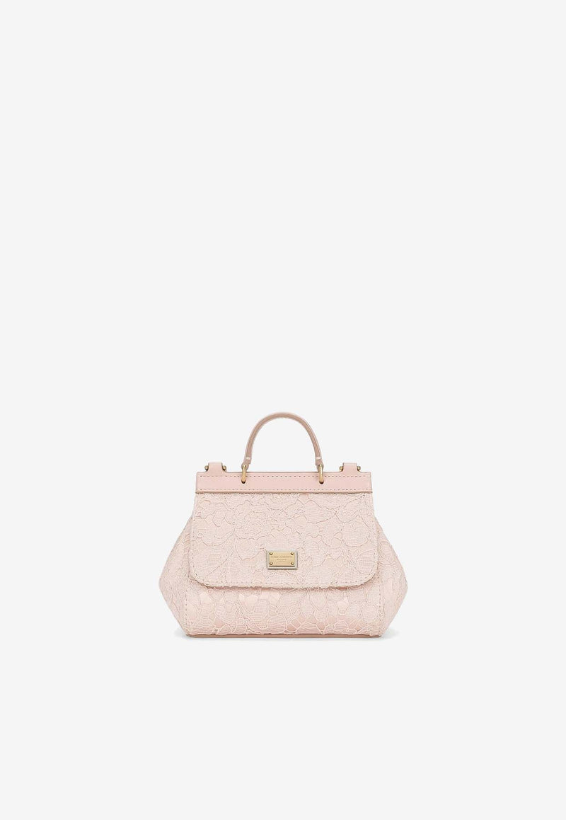 Dolce 
Gabbana Kids Girls Mini Sicily Top Handle Bag EB0003 AS038 80403 Pink