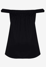 Mehtap Elaidi Su Off-Shoulder Blouse Black