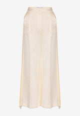 Mehtap Elaidi Epaulettes Cropped Pants Ivory