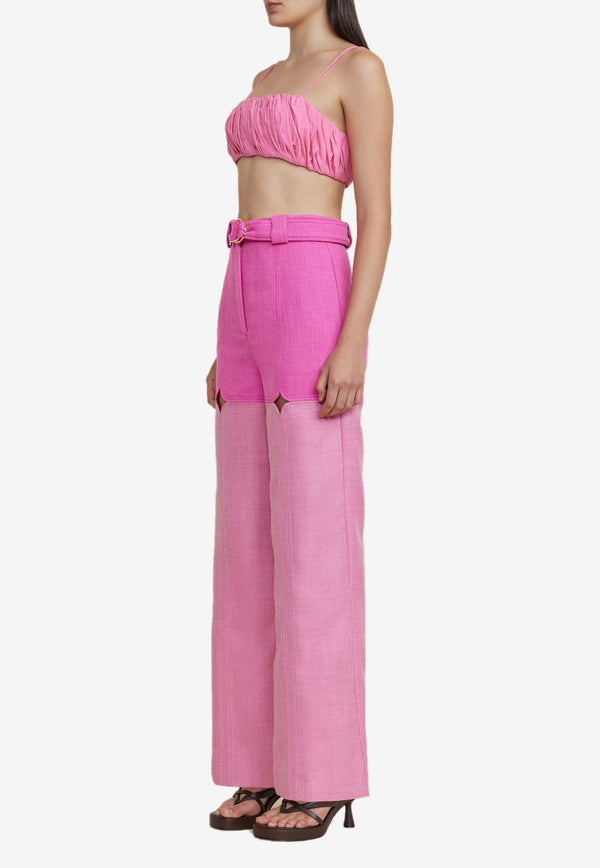 Acler Ashmore High-Waist Pants Pink