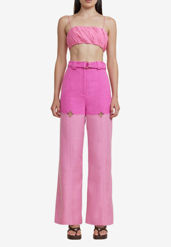 Acler Ashmore High-Waist Pants Pink