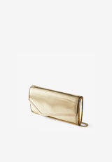 Jimmy Choo Emmie Clutch in Mirror Fabric EMMIE MIF GOLD