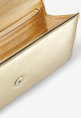 Jimmy Choo Emmie Clutch in Mirror Fabric EMMIE MIF GOLD