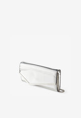 Jimmy Choo Emmie Clutch in Mirror Fabric EMMIE MIF SILVER