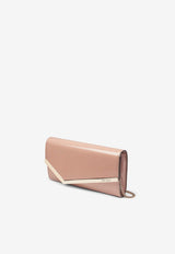 Jimmy Choo Emmie Clutch in Patent Leather EMMIE PAT BALLET PINK/LIGHT GOLD