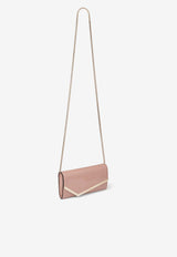 Jimmy Choo Emmie Clutch in Patent Leather EMMIE PAT BALLET PINK/LIGHT GOLD