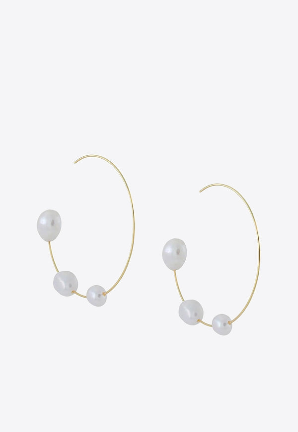 Cult Gaia Nubia Pearl-Embellished Earrings Silver ER1826PR_000_PEARL