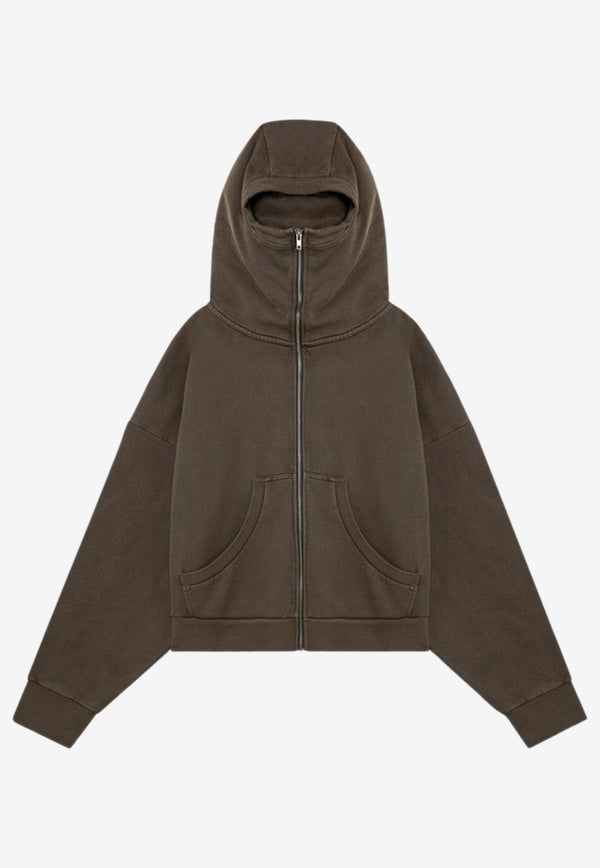 Entire Studios Oversized Zip-Up Hoodie Green ES2106CO/P_ENTST-MI