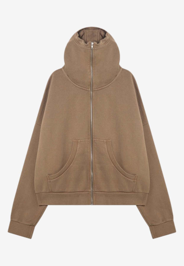 Entire Studios Zip-Up Hooded Sweatshirt Brown ES2106DCO/Q_ENTST-CO