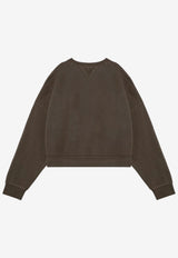 Entire Studios Oversized Crewneck Sweatshirt Green ES2126CO/P_ENTST-MI