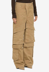 Entire Studios Hard Wide-Leg Cargo Pants Beige ES2220CO/N_ENTST-SL