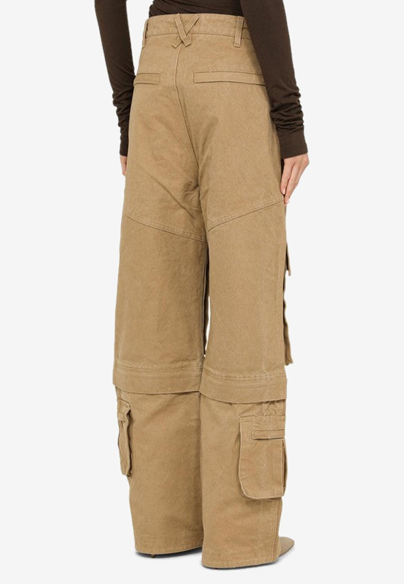 Entire Studios Hard Wide-Leg Cargo Pants Beige ES2220CO/N_ENTST-SL