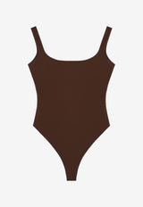 Entire Studios Nylon-Blend Sleeveless Bodysuit Brown ES2356NY/P_ENTST-BT