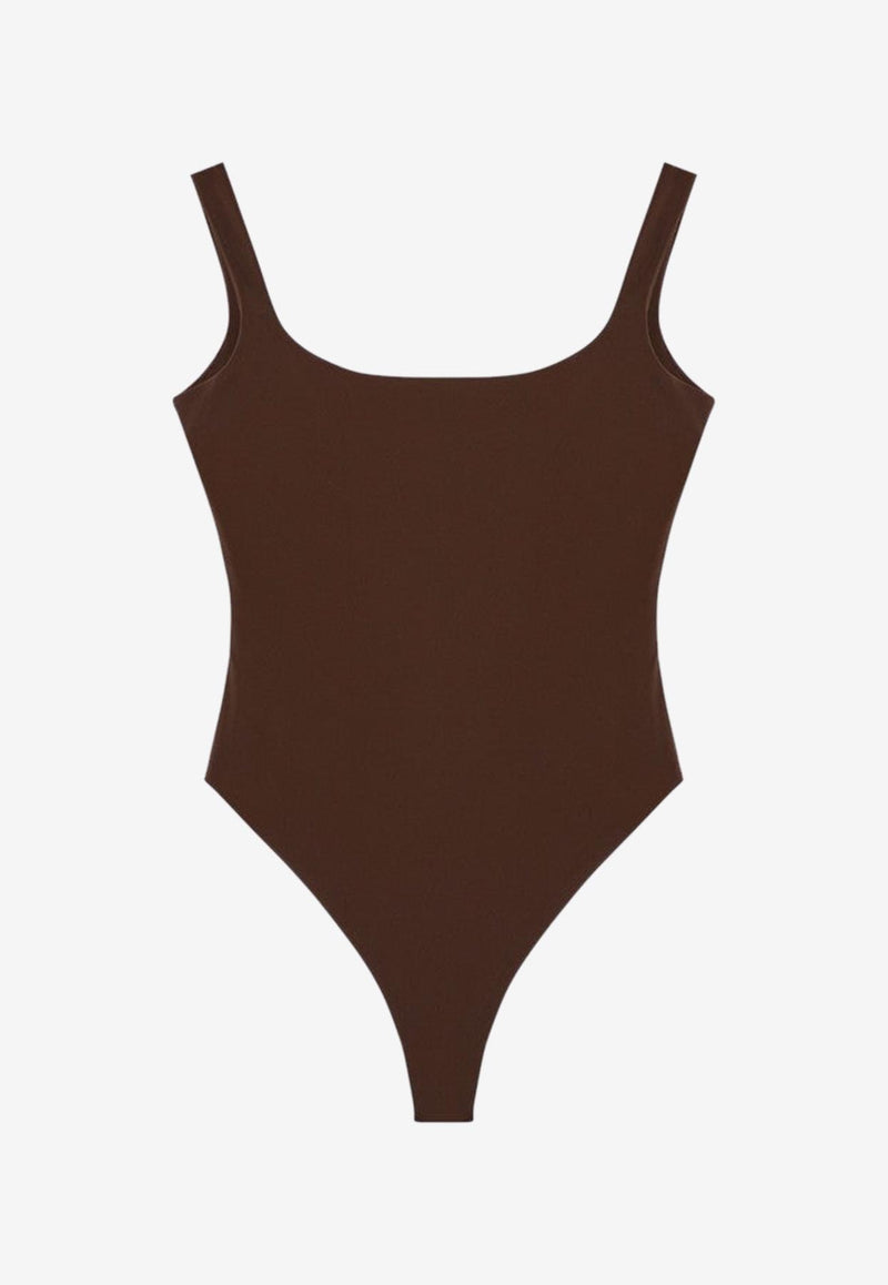 Entire Studios Nylon-Blend Sleeveless Bodysuit Brown ES2356NY/P_ENTST-BT