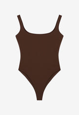 Entire Studios Nylon-Blend Sleeveless Bodysuit Brown ES2356NY/P_ENTST-BT