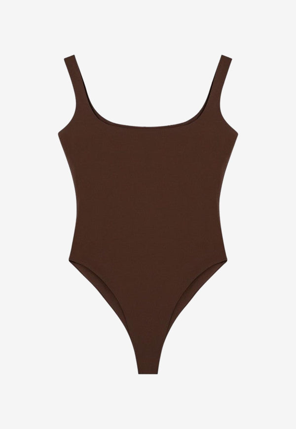 Entire Studios Nylon-Blend Sleeveless Bodysuit Brown ES2356NY/P_ENTST-BT