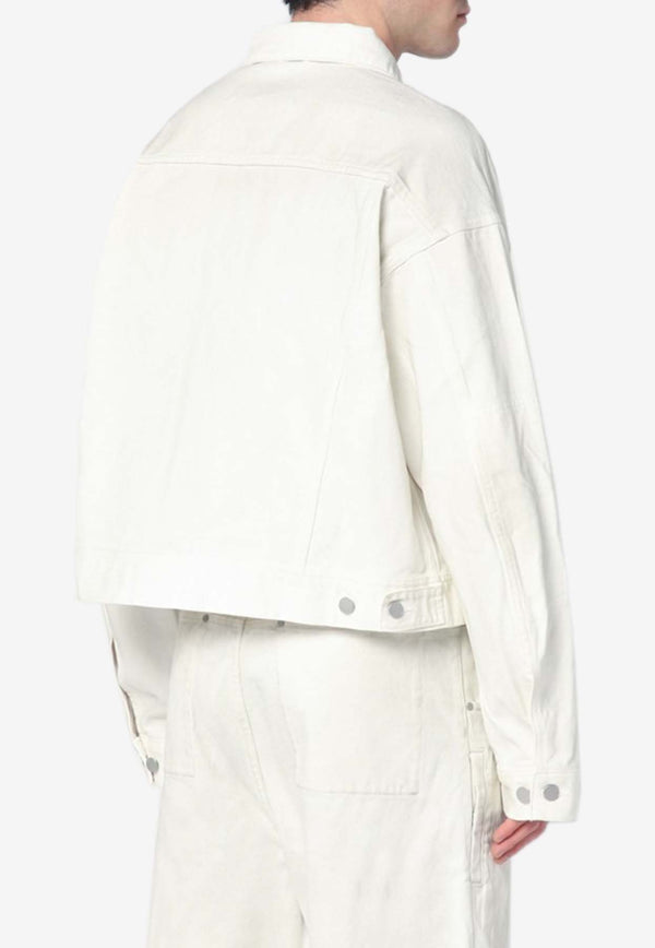 Entire Studios Denim Buttoned Jacket White ES2427DE/Q_ENTST-BO