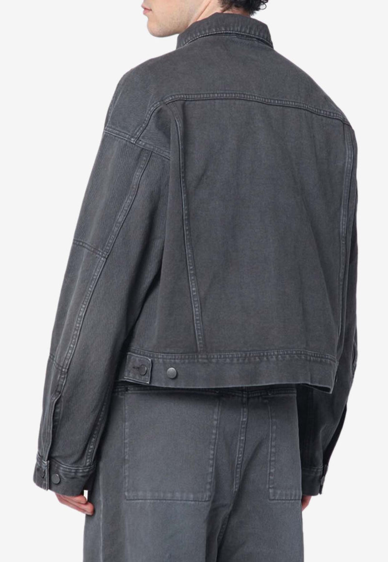 Entire Studios Washed Denim Jacket Gray ES2427DE/Q_ENTST-SL