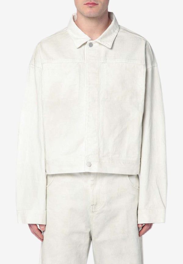 Entire Studios Denim Buttoned Jacket White ES2427DE/Q_ENTST-BO